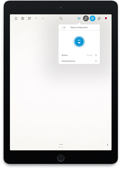 Penna capacitiva Bluetooth per iPad, Bamboo Fineline 2