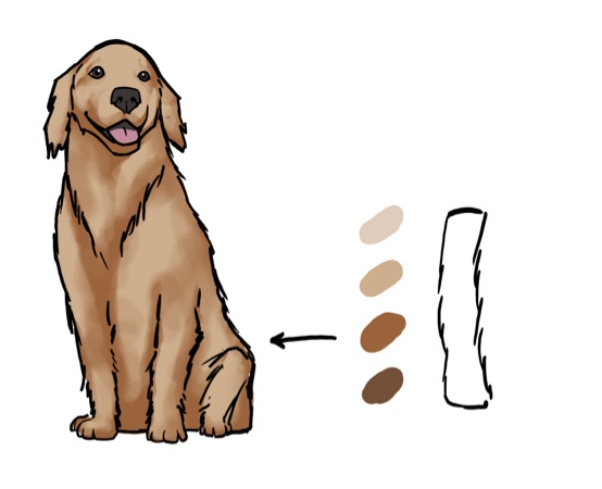 realistic dog drawing