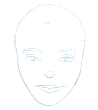 Como desenhar um rosto feminino passo a passo