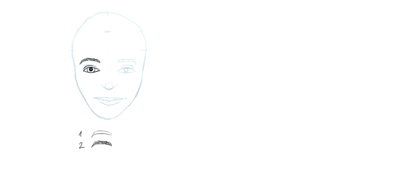 How To Draw a Face - step by step tutorial with guidelines