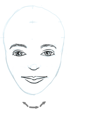 easy girl face drawing
