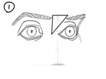 Desenhando a cabeça de frente, meio-perfil, perfil e os ângulos