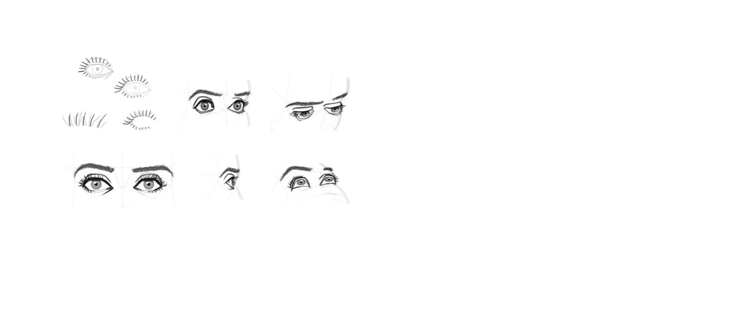 Desenho animes - tutorial básico de olhos