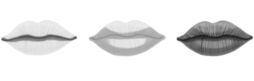 Pratique desenhar várias bocas e lábios - Arte no Papel Online