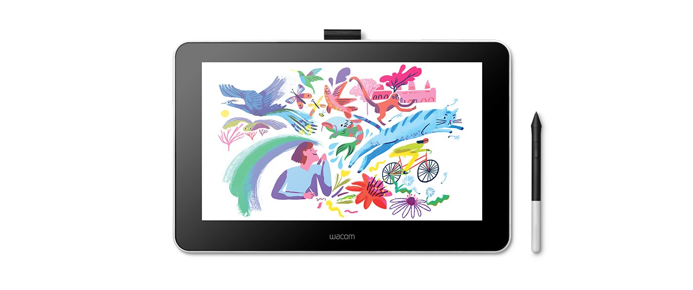 Wacom One video layer image of product with artwork