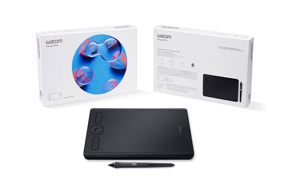 Wacom Intuos Pro - Pequeña tableta de dibujo con Bluetooth gráficos, 6  teclas ExpressKeys, 8192 sensible a la presión Pro Pen 2 incluidas,  compatible
