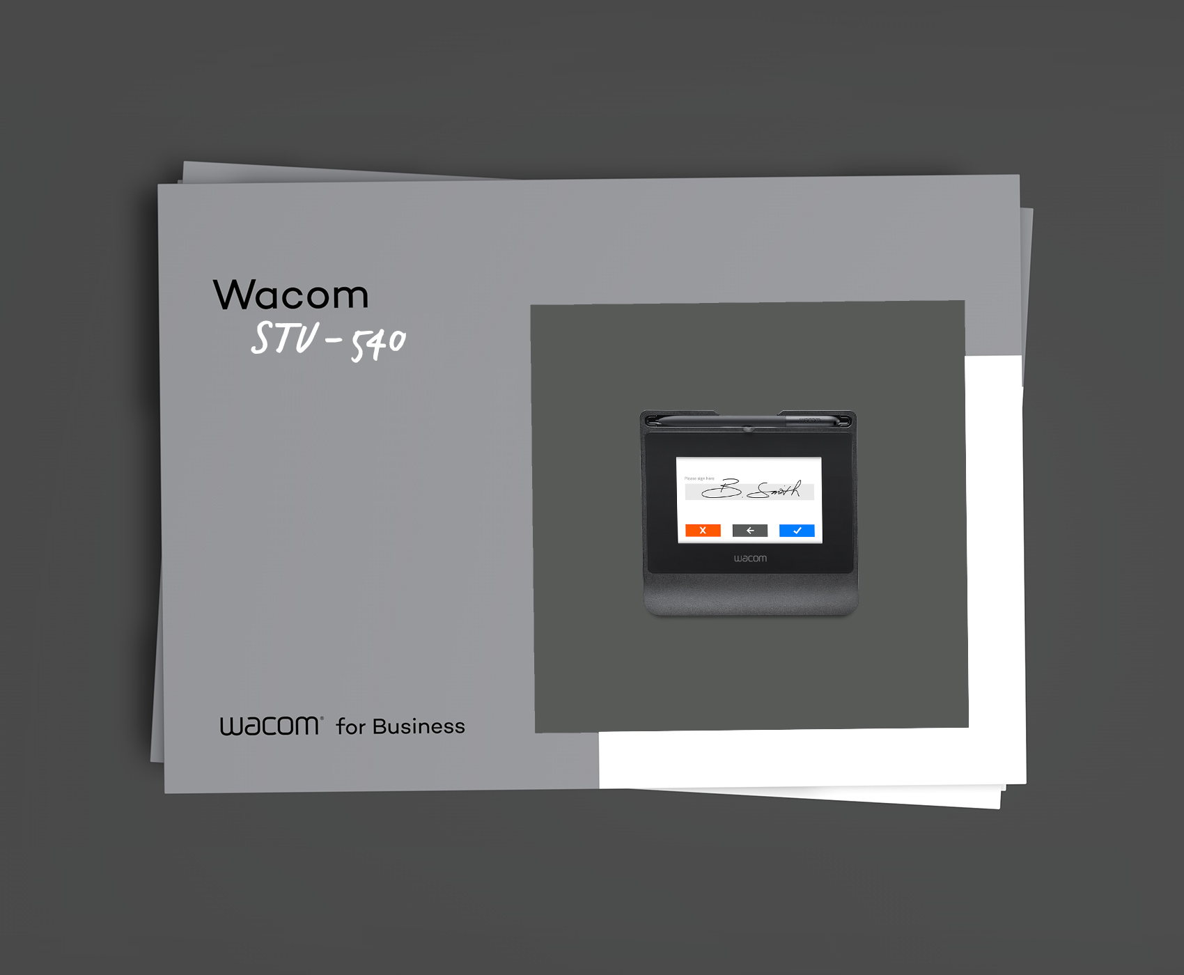 Wacom for Business Data sheet document STU 540