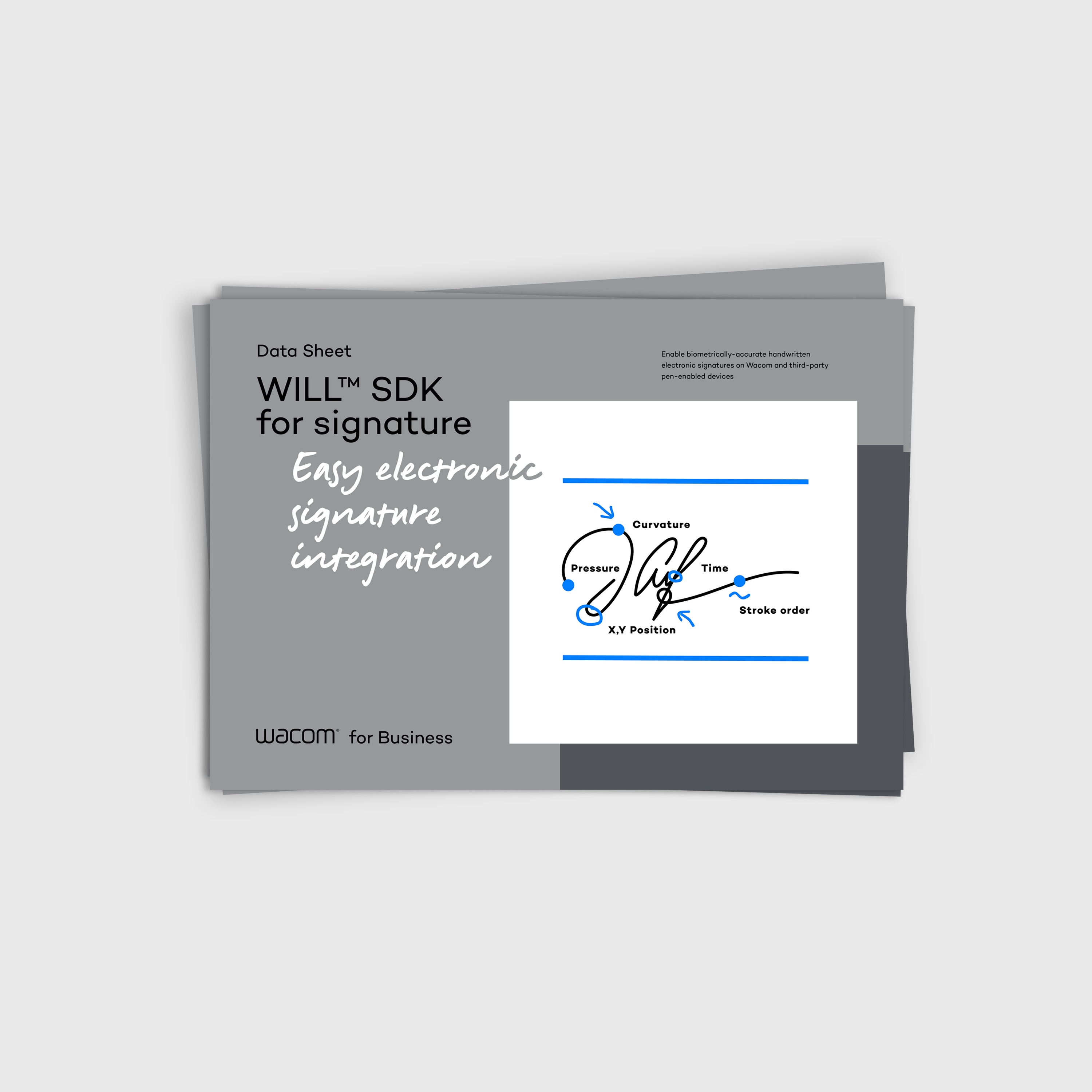 Wacom for Business publications portal Data Sheet WILL SDK for signature